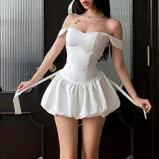 Isla Off-Shoulder Corset Mini Dress