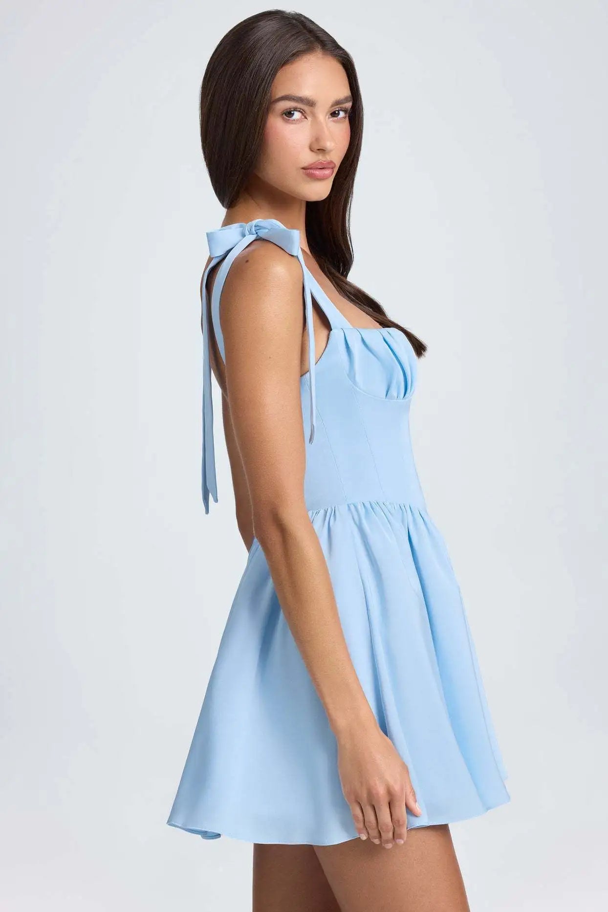 Rosalie Tie-Strap Mini Dress